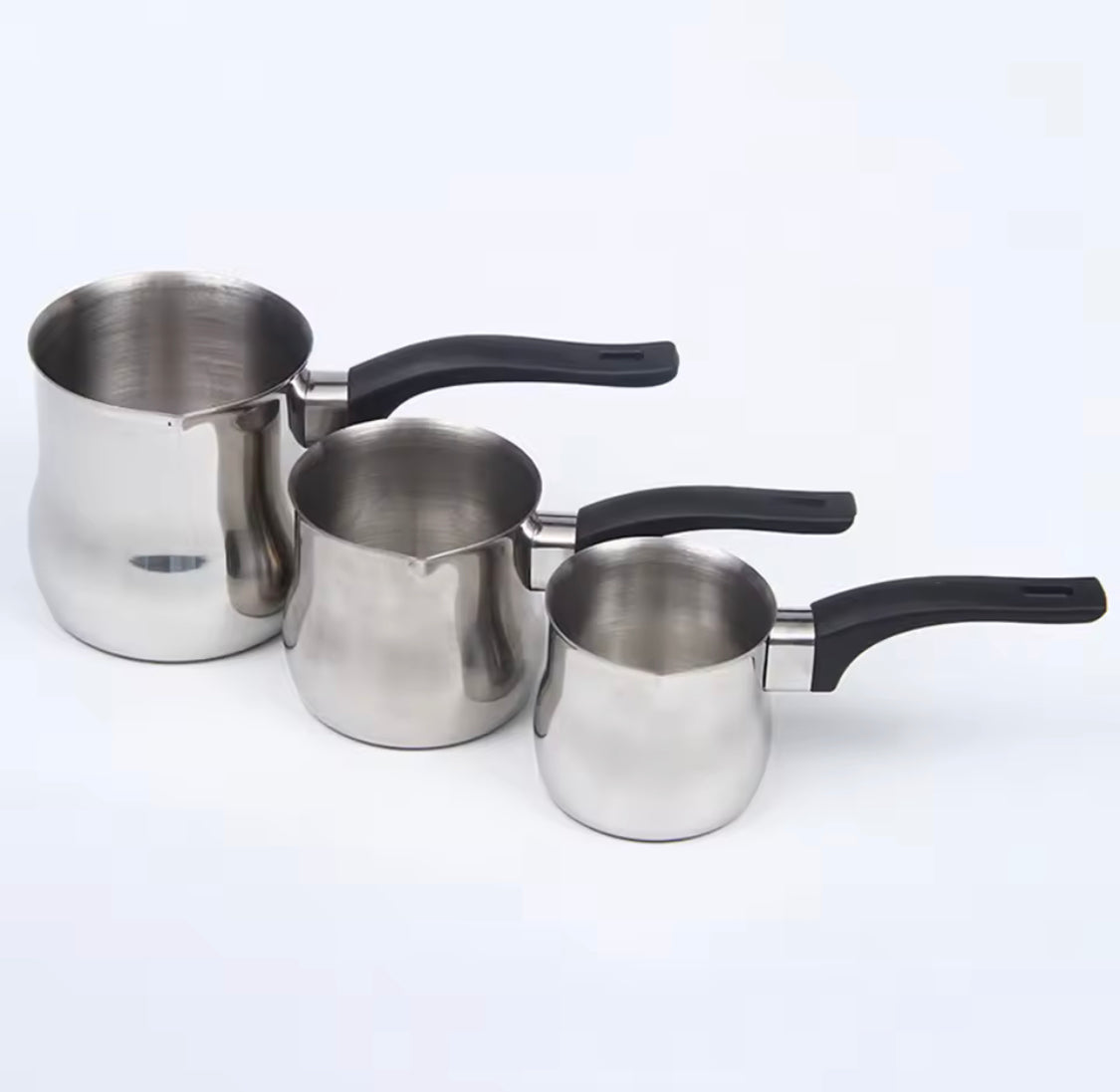 Stainless Steel 3 Pcs Coffee Pot, Leakproof Coffee Kettle, Portable Coffee Maker, Stainless Steel Coffee Pot With Long Handle Stainless Steel 3 Pcs Coffee Pot, Leakproof Coffee Kettle, Portable Coffee Maker, Stainless Steel Coffee Pot With Long Handle